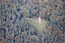 Tour de Ludwigsturm à Weyher in der Pfalz dans le département Rhénanie-Palatinat, Allemagne d'en haut