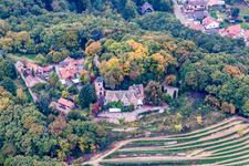 Photographie aérienne de Restaurant Château de Kropsbourg à le quartier SaintMartin in Sankt Martin dans le département Rhénanie-Palatinat, Allemagne