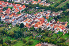 Vue aérienne de Obergartenstr à Lingenfeld dans le département Rhénanie-Palatinat, Allemagne