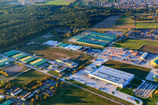 Vue oblique de Bundeswehr à Germersheim dans le département Rhénanie-Palatinat, Allemagne