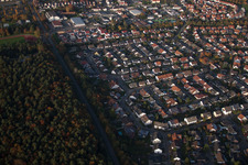 Vue oblique de Rülzheim dans le département Rhénanie-Palatinat, Allemagne