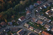 Rülzheim dans le département Rhénanie-Palatinat, Allemagne du point de vue du drone