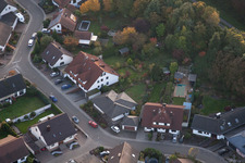 Vue d'oiseau de Rülzheim dans le département Rhénanie-Palatinat, Allemagne