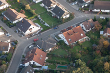 Rülzheim dans le département Rhénanie-Palatinat, Allemagne hors des airs