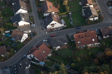 Rülzheim dans le département Rhénanie-Palatinat, Allemagne depuis l'avion