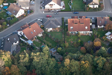 Vue d'oiseau de Rülzheim dans le département Rhénanie-Palatinat, Allemagne