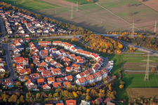 Rülzheim dans le département Rhénanie-Palatinat, Allemagne d'en haut