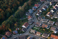 Rülzheim dans le département Rhénanie-Palatinat, Allemagne depuis l'avion