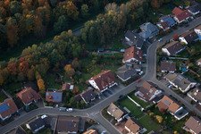 Vue d'oiseau de Rülzheim dans le département Rhénanie-Palatinat, Allemagne