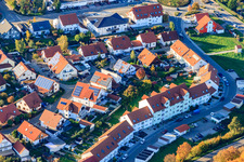 Helmut-Braun-Ring et August-Franck-Straße à Rülzheim dans le département Rhénanie-Palatinat, Allemagne d'en haut