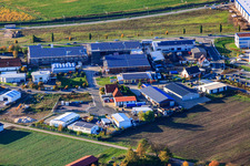 Photographie aérienne de N, zone industrielle à Rülzheim dans le département Rhénanie-Palatinat, Allemagne