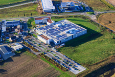 DBK David + Baader GmbH à Rülzheim dans le département Rhénanie-Palatinat, Allemagne vu d'un drone
