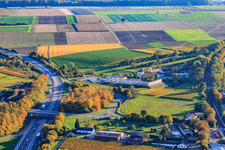 Vue aérienne de Énergie géothermique à Insheim dans le département Rhénanie-Palatinat, Allemagne