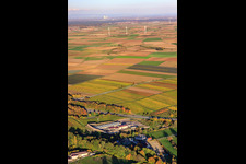 Énergie géothermique à Insheim dans le département Rhénanie-Palatinat, Allemagne hors des airs