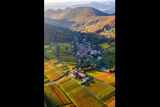 Leinsweiler mètre à Leinsweiler dans le département Rhénanie-Palatinat, Allemagne depuis l'avion