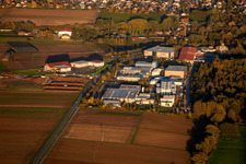 Vue aérienne de Zone industrielle W à le quartier Herxheim in Herxheim bei Landau dans le département Rhénanie-Palatinat, Allemagne