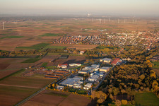 Photographie aérienne de De l'ouest à le quartier Herxheim in Herxheim bei Landau dans le département Rhénanie-Palatinat, Allemagne