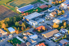 Photographie aérienne de Zone industrielle Am Kleinwald avec Alois Dallmayr Automaten-Service GmbH à Herxheim bei Landau dans le département Rhénanie-Palatinat, Allemagne
