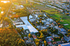 Vue d'oiseau de Hubert Eichenlaub Transport et Forwarding GmbH à Herxheim bei Landau dans le département Rhénanie-Palatinat, Allemagne