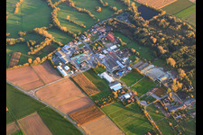 Vue aérienne de Zone industrielle Industriestr à Billigheim-Ingenheim dans le département Rhénanie-Palatinat, Allemagne