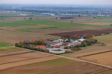Vue aérienne de Jardinier - Services, service de conteneurs, élimination, démolition et transport à Bellheim dans le département Rhénanie-Palatinat, Allemagne