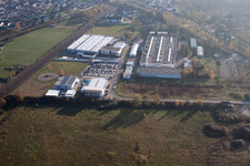 Quartier Neudorf in Graben-Neudorf dans le département Bade-Wurtemberg, Allemagne vue d'en haut