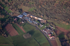 Vue aérienne de Span service logistique du bois à le quartier Gräfenhausen in Annweiler am Trifels dans le département Rhénanie-Palatinat, Allemagne