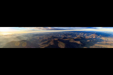 Vue aérienne de Panorama à Göcklingen dans le département Rhénanie-Palatinat, Allemagne