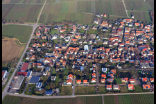 Walsheim dans le département Rhénanie-Palatinat, Allemagne depuis l'avion