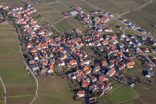 Photographie aérienne de Champs agricoles et surfaces utilisables à le quartier Weyher in Weyher in der Pfalz dans le département Rhénanie-Palatinat, Allemagne