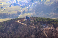 Chapelle Anne à Burrweiler dans le département Rhénanie-Palatinat, Allemagne hors des airs