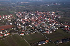 Vue d'oiseau de Quartier Nußdorf in Landau in der Pfalz dans le département Rhénanie-Palatinat, Allemagne