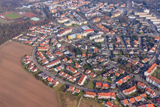 Vue aérienne de Rue Ludwig-Erhard à Germersheim dans le département Rhénanie-Palatinat, Allemagne
