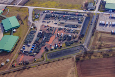 Photographie aérienne de Dépôt de la Bundeswehr à Germersheim dans le département Rhénanie-Palatinat, Allemagne