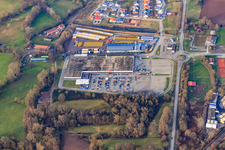 Vue aérienne de Centre Südpfalz et Engel & Engel GmbH | Commerce de véhicules utilitaires, chariots élévateurs et engins de chantier à Rohrbach dans le département Rhénanie-Palatinat, Allemagne