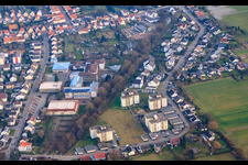 Vue aérienne de Centre scolaire PAMINA Herxheim à Herxheim bei Landau dans le département Rhénanie-Palatinat, Allemagne
