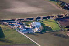 Quartier Ingenheim in Billigheim-Ingenheim dans le département Rhénanie-Palatinat, Allemagne vue d'en haut