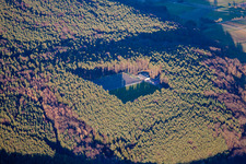 Vue oblique de Quartier Rechtenbach in Schweigen-Rechtenbach dans le département Rhénanie-Palatinat, Allemagne