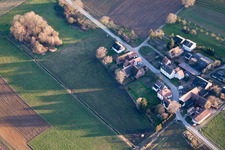 Quartier Deutschhof in Kapellen-Drusweiler dans le département Rhénanie-Palatinat, Allemagne hors des airs