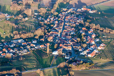 Photographie aérienne de Champs agricoles et surfaces utilisables à Oberhausen dans le département Rhénanie-Palatinat, Allemagne