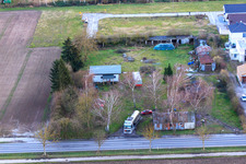 Vue aérienne de Transitaire sur la B427 à Minfeld dans le département Rhénanie-Palatinat, Allemagne