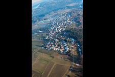 Vue aérienne de Du nord-ouest à le quartier Freiolsheim in Gaggenau dans le département Bade-Wurtemberg, Allemagne