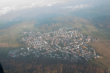 Quartier Spessart in Ettlingen dans le département Bade-Wurtemberg, Allemagne d'un drone