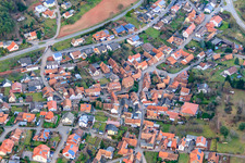 Enregistrement par drone de Völkersweiler dans le département Rhénanie-Palatinat, Allemagne
