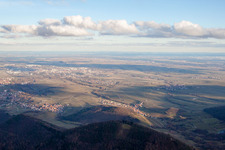 Landau vu de l'ouest à Landau in der Pfalz dans le département Rhénanie-Palatinat, Allemagne vue d'en haut
