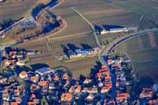 Vue oblique de Domaine viticole Gies-Düppel à Birkweiler dans le département Rhénanie-Palatinat, Allemagne