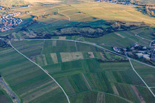 Vue oblique de Sur Ilbesheim bei Landau in der Pfalz à Ilbesheim bei Landau in der Pfalz dans le département Rhénanie-Palatinat, Allemagne