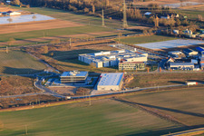 Vue aérienne de Zone industrielle du Nord à Rülzheim dans le département Rhénanie-Palatinat, Allemagne