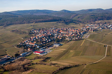 Quartier Schweigen in Schweigen-Rechtenbach dans le département Rhénanie-Palatinat, Allemagne d'en haut