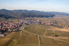 Vue d'oiseau de Quartier Schweigen in Schweigen-Rechtenbach dans le département Rhénanie-Palatinat, Allemagne